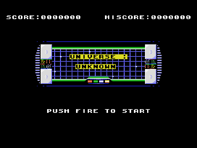 Universe Unknown Title Screen